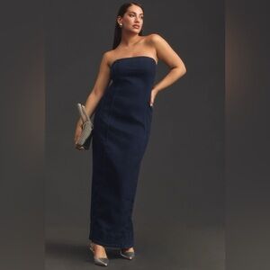 Pilcro size large denim tube top dress.